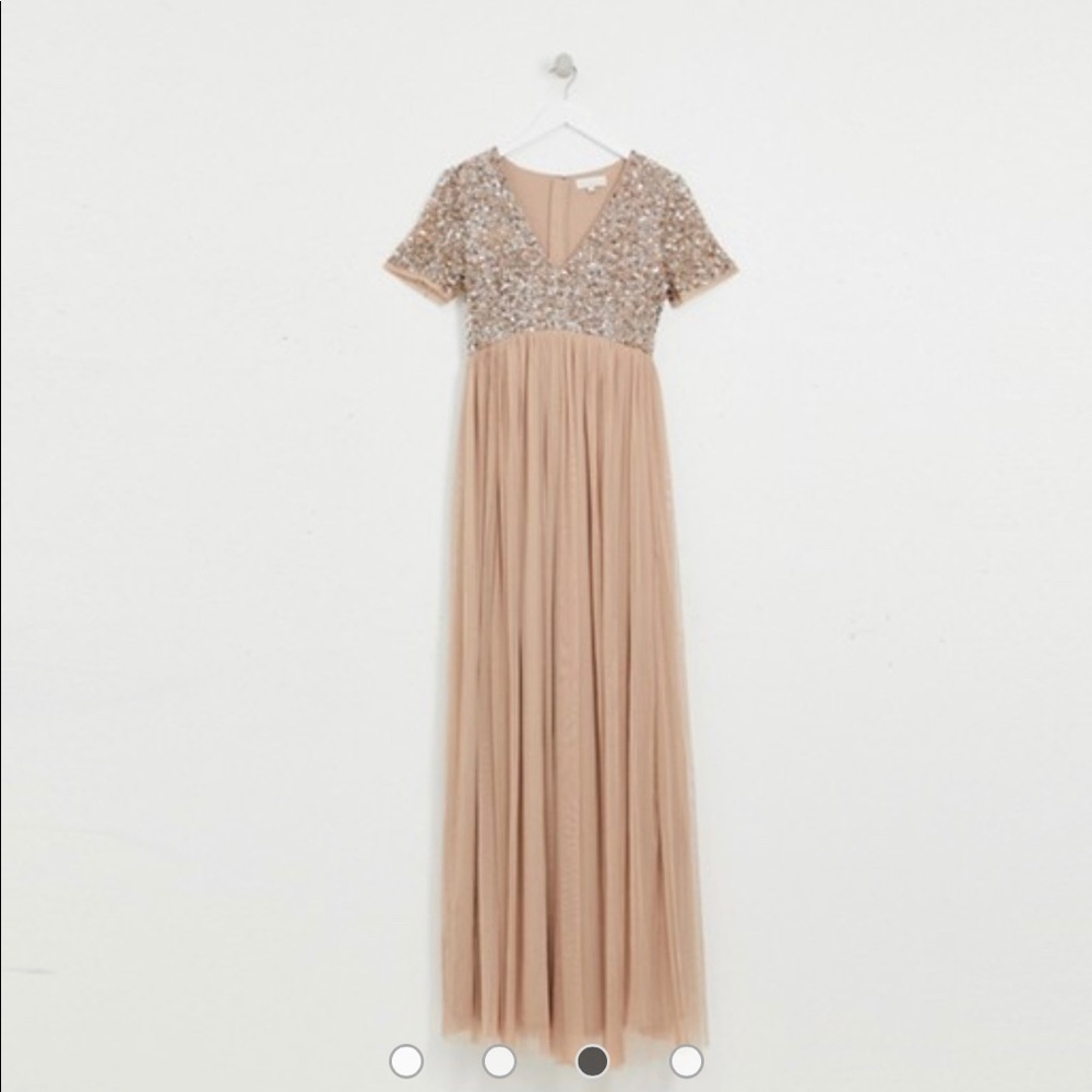 ASOS Taupe Blush Maya Maternity Dress